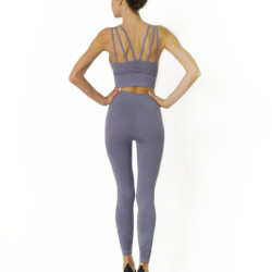 Mesh Seamless Set - Grey Purple