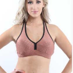SALE! 50% OFF! Roma Activewear Sports Bra - Copper [MADE IN ITALY]