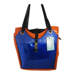 Aryana Ashlyn2blu Blue Handbag With Top Zip Closure