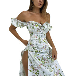 Summer Dresses For Women Suspender Ruffled Floral Dress Mini Dress For Casual Summer Dresses For Women Suspender Ruffled Floral Dress Mini Dress For Casual