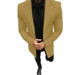 Autumn New Men's Long Coat Business Gentleman Trench Men Casual Sleeve Windbreaker Solid Overcoat Jackets Autumn New Men's Long Coat Business Gentleman Trench Men Casual Sleeve Windbreaker Solid Overcoat Jackets