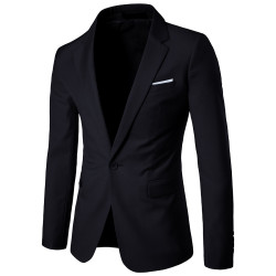 Men's One Button Suit Jacket Casual Man Groomsmen Wedding Suit Men's One Button Suit Jacket Casual Man Groomsmen Wedding Suit