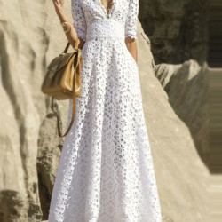 Elegant Long White Dress