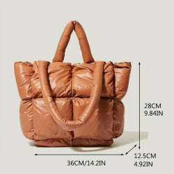 Luxury Nylon Down Cotton Crossbody Bag Winter Purse 2021 Fashion Large