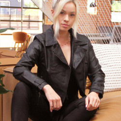 Altridge Vegan Leather Moto Jacket