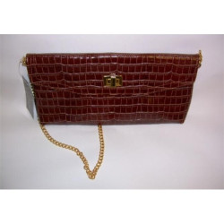 zen3 1000 Kimberly Embossed Croc Leather Clutch zen3 1000 Kimberly Embossed Croc Leather Clutch